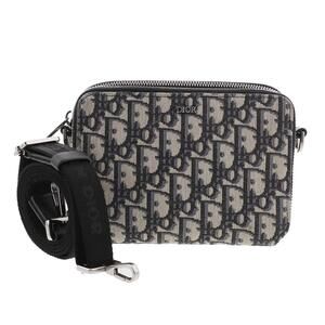 Dior Oblique Shoulder Bag Messenger Navy Blue